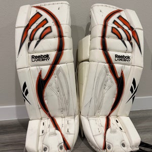 34" Reebok Larceny L9 Goalie Leg Pads Pro Stock (Used) GPKFSP