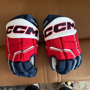 John Carlson capitals CCM HGQL Gloves 14" Pro Stock (New)