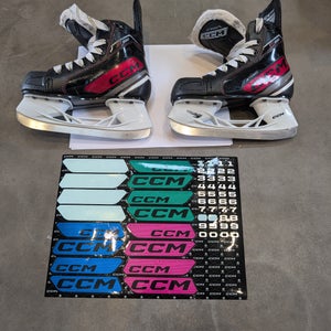 Black 2023 CCM JetSpeed FT680 Hockey Skates Regular Width 12 (Used)