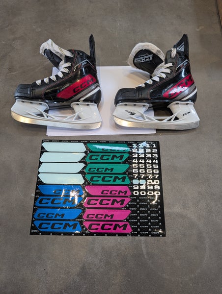 Black 2023 CCM JetSpeed FT680 Hockey Skates Regular Width 12 (Used)