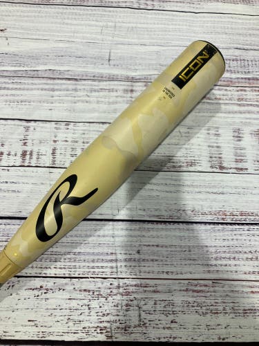 2025 Rawlings Icon Composite Bat USABat Certified (-8) Composite 22 oz 30" (Used)