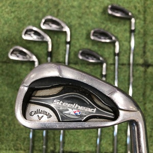 Men's Callaway Steelhead XR Iron Set Right Handed | True Temper XP 95 ST15 Shaft (Used)