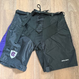Black XL Bauer Supreme Pant Shell Pro Stock NCAA Holy Cross (New)