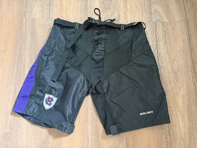 Black XL Bauer Supreme Pant Shell Pro Stock NCAA Holy Cross (New)
