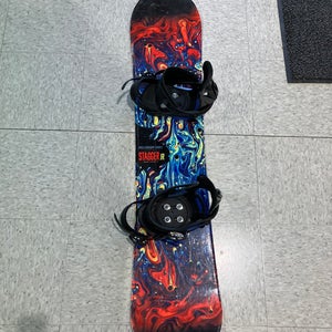 M3 Stagger Jr Snowboard With Bindings Directional Twin 130 cm (Used)