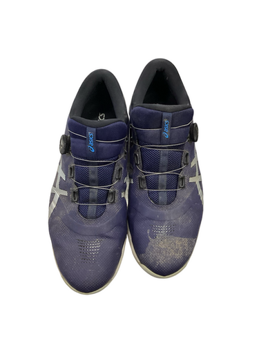 Used Asics BOA Mens Golf Shoes Navy Blue Senior 13 11613-S000178105