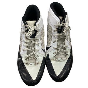 Used Nike ALPHA PRO Adult FB Cleats Black And White Senior 14 11613-S000178104