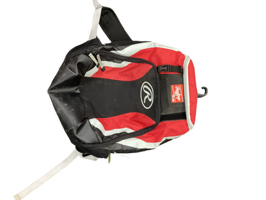 Used Rawlings BACK PACK BB/SB Player Carry Bag Red 11613-S000178076