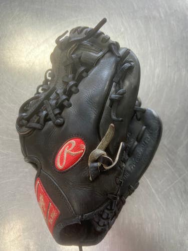 Used Rawlings GG204B GOLD GLOVE BB/SB Glove RH Throw Black 11 1/2" 11497-S000155937