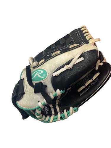 Used Rawlings FASTPITCH SOFTBALL BB/SB Glove RH Throw Black 11" 11760-S000088827
