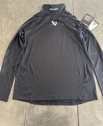 New with Tags! Never Used. Bauer Senior Large LS NeckProtect KEVLAR Base Layer Shirt