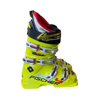Used Fischer RC4 Mens DH Ski Boot Yellow 245 MP - M06.5 - W07.5 11883-S000158207