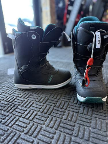 Used Burton IMPRINT1 MINT Womens Snowboard Boots Black Senior 10 11605-S000213972