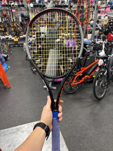 Used Wilson BURN 100LS Adult Tennis Racquet Black 4 1/4" 11337-S000479898