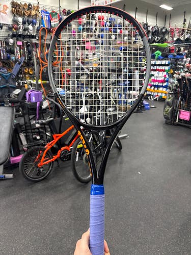 Used Wilson BURN 100LS Adult Tennis Racquet Black 4 1/4" 11337-S000479899