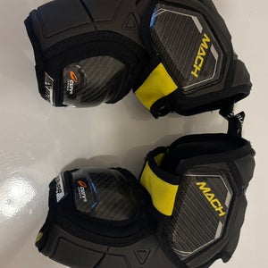 Junior Small Bauer Supreme Mach Elbow Pads (Used / need repair - see description)