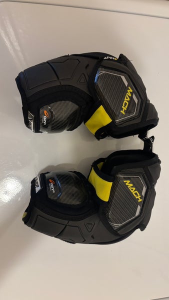 Junior Small Bauer Supreme Mach Elbow Pads (Used / need repair - see description)