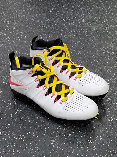 Used Nike HUARACHE Adult FB Cleats White Senior 9.5 11849-S000037295