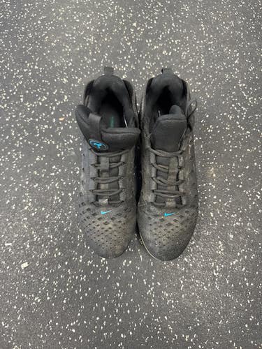 Used Nike DUAL PULL LAX Cleats Mens Black Senior 6 11849-S000037409
