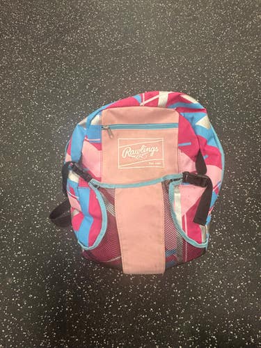 Used Rawlings REMIX BB/SB Player Carry Bag Pink 11849-S000037386