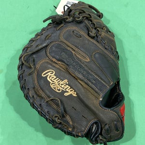 Used Rawlings Renegade Right Hand Throw Catcher's Baseball Glove 32.5"