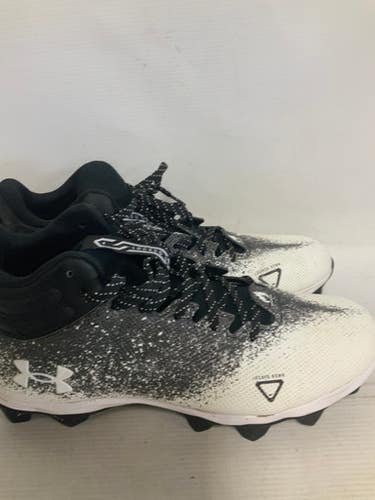 Used Under Armour Adult FB Cleats White Senior 9.5 11823-S000037489