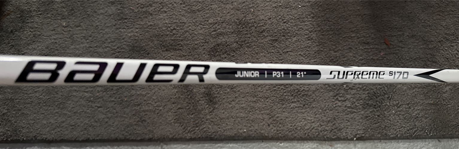 Junior Bauer Supreme S170 Regular Goalie Stick 21" Paddle (New)