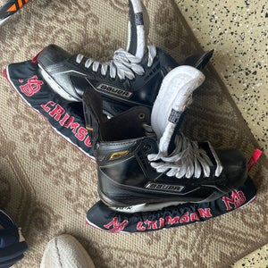 Black 2015 Bauer Supreme 180 Hockey Skates Regular Width 9.5 (Used)
