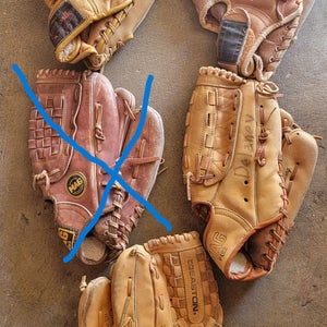 4 baseball glove bundle please read description