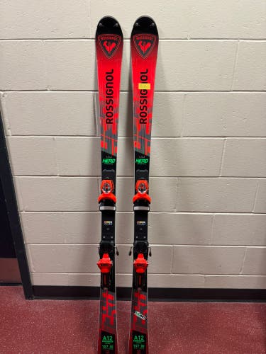 2025 Rossignol Hero Athlete SL 155 cm Racing Skis With Bindings Max Din 18 (Used)