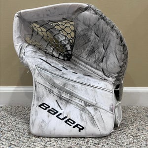 Bauer Vapor X5 Pro Senior Goalie Catch Glove (white/silver) - Regular Hand
