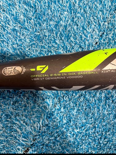 2017 DeMarini Voodoo Hybrid Bat USSSA Certified (-9) Hybrid 22 oz 31" (Used)