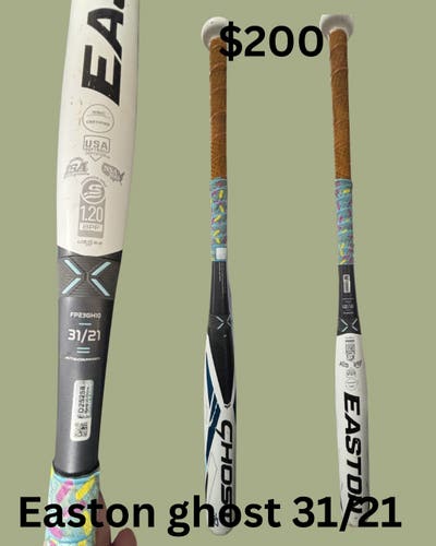 2023 Easton Ghost Composite Bat (-10) 21 oz 31" (Used)