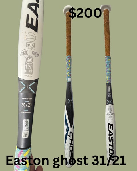 2023 Easton Ghost Composite Bat (-10) 21 oz 31" (Used)