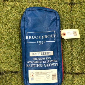 White Youth Medium Bruce Bolt Batting Gloves (Used)