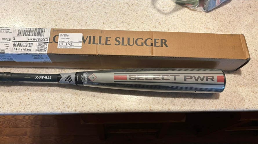 2026 Louisville Slugger Select PWR Hybrid BBCOR Certified Bat (-3) 30 oz 33" (New)