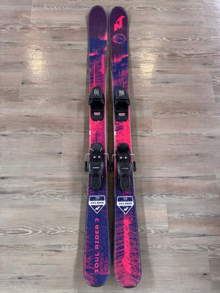 Kid's Nordica Soul Rider 128 cm Skis With Bindings (Used)