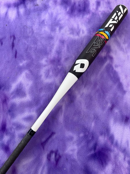 Black 2022 DeMarini Steel Bat Alloy Bat Alloy 26 oz 34" (Used)