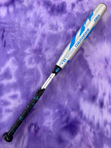 Silver 2019 DeMarini CF Zen Composite Bat (-11) Composite 19 oz 30" (Used)