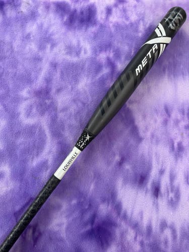 Black 2022 Louisville Slugger Meta Composite Bat (-10) Composite 23 oz 33" (Used)