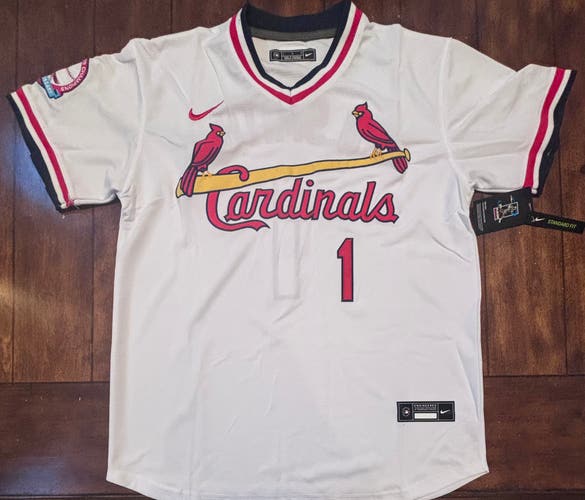 Ozzie Smith St Louis Cardinals White Pull-Over Jersey Size XL NWT