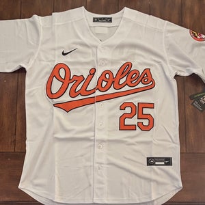 Baltimore Orioles Pete Alonso White Jersey Adult Medium NWT