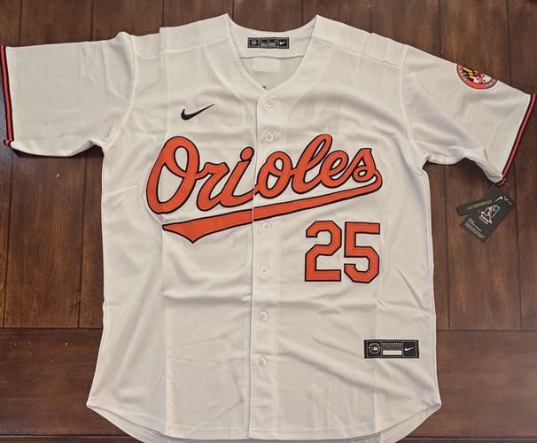 Baltimore Orioles Pete Alonso White Jersey Adult Medium NWT