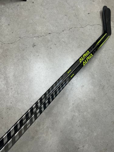 2 PACK 75 Flex P90 Senior Warrior Alpha LX20 Left Hand Hockey Stick Pro Stock (New)