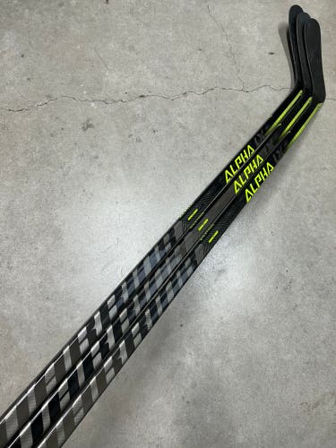 3 PACK 75 Flex P90 Senior Warrior Alpha LX20 Left Hand Hockey Stick Pro Stock (New)