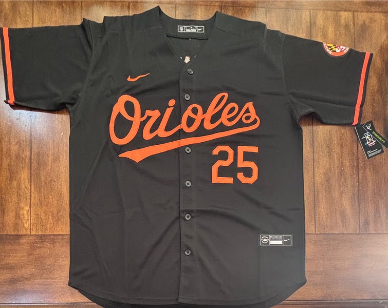 Baltimore Orioles Pete Alonso Black Jersey Adult Medium NWT