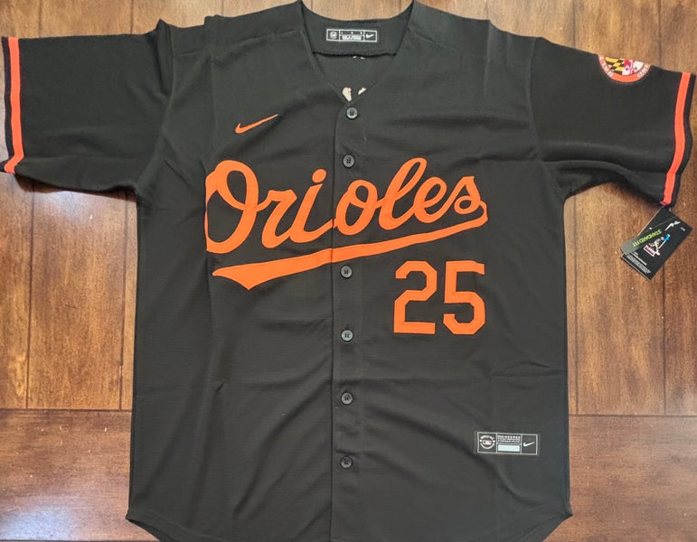 Baltimore Orioles Pete Alonso Black Jersey Adult Large NWT
