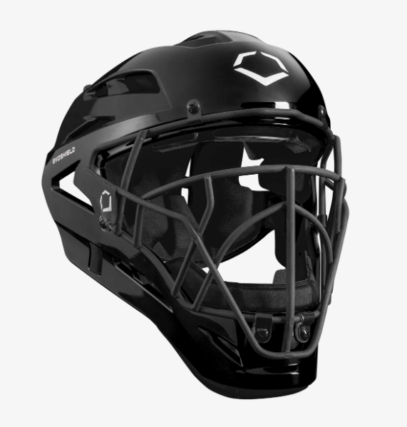 EvoShield Pro-SRZ Catcher’s Helmet L/XL Black NOCSAE Baseball Softball (New)