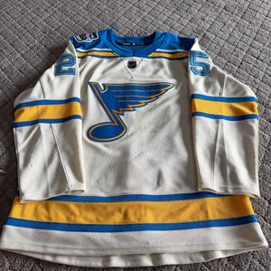 Jordan Kyrou St. Louis Blues 2022 Winter Classic Authentic Adidas Jersey – Size 46