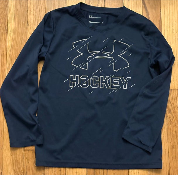 Blue Small / Medium Under Armour Hockey Shirt (Used)